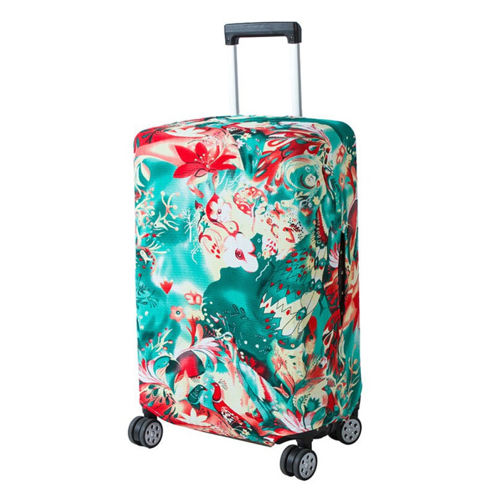 Honana Abstraction Chinese Style Elastic Luggage Cover Trolley Case Cover Durable Suitcase Protector for 22-28 Inch Case Warm Travel Accessories - M - Image 2