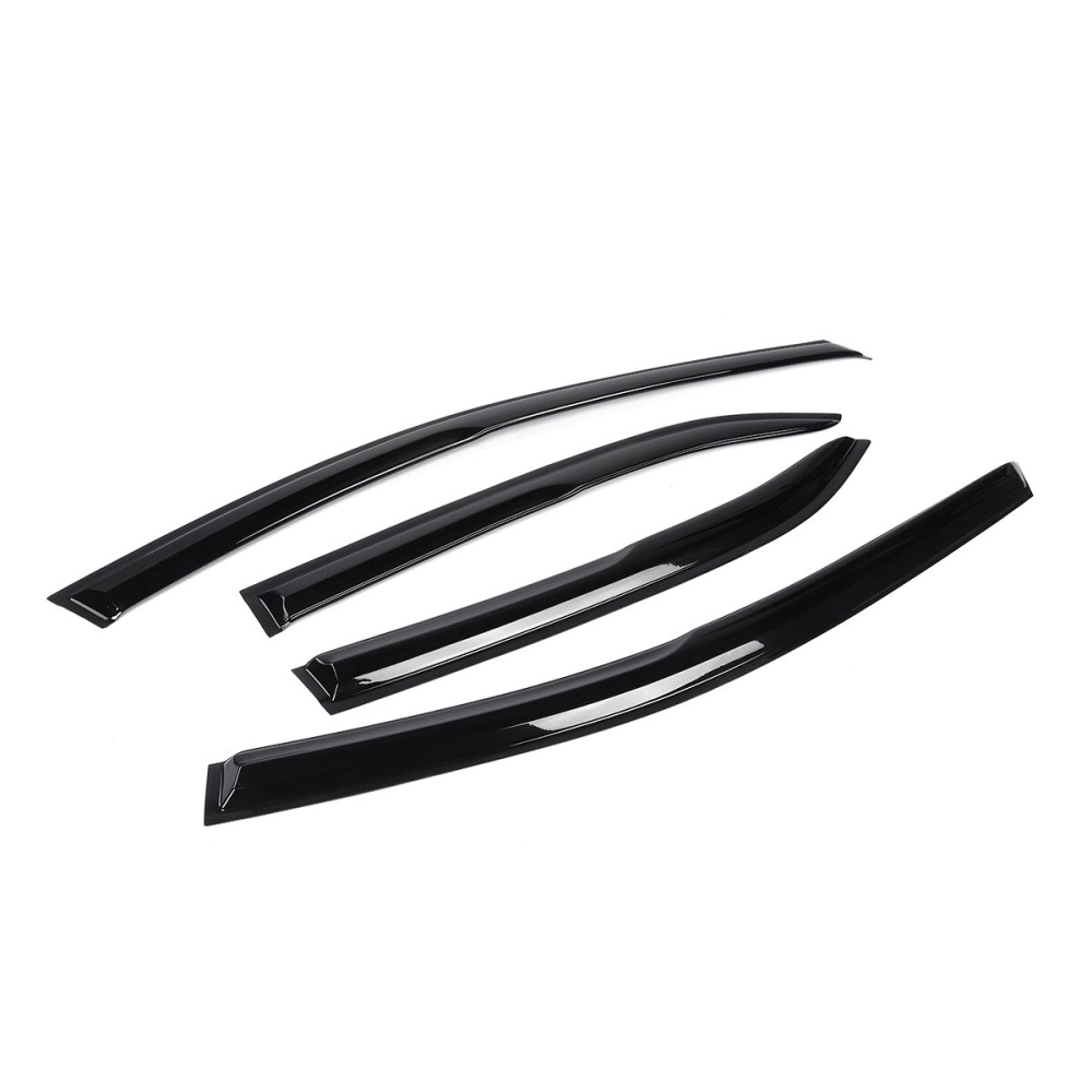 4Pcs For TOYOTA Camry Sport 2018-2020 Mugen Style 3D Wavy Black Plastic Exterior Visor Vent Shades Window Sun Rain Guard Deflector - Image 2