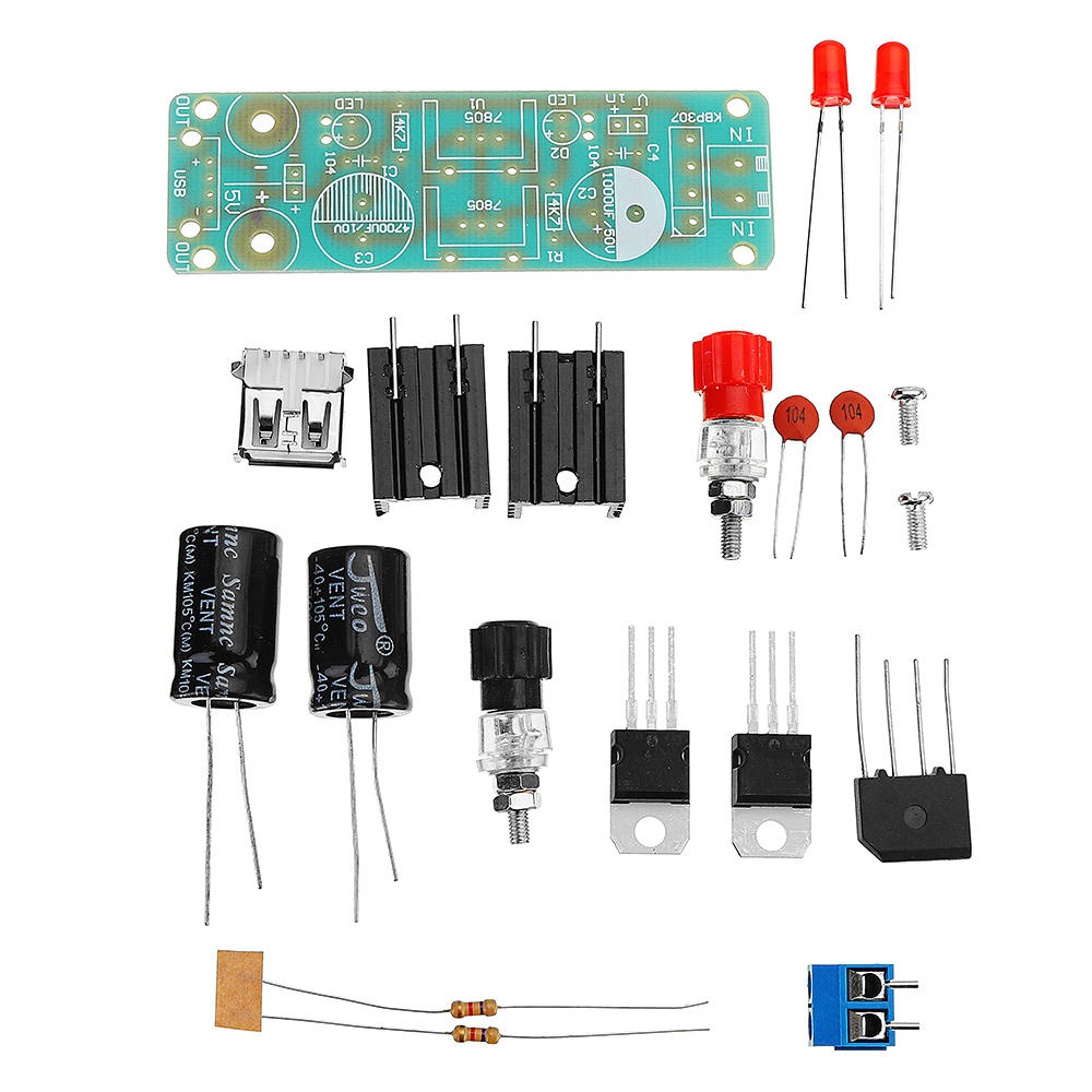 3pcs DIY Double LM7805 Diffuser Regulator Module Kit 5V 3A Solar Energy Regulator Generator Module - Image 2