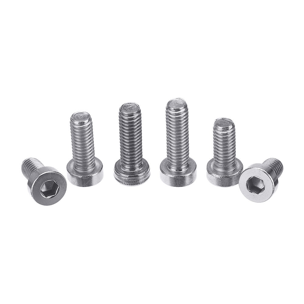 90Pcs M6 Hex Socket Thin Cap Head Low P rofile 304 Stainless Steel Screw Bolts Set 10-20mm - Image 2