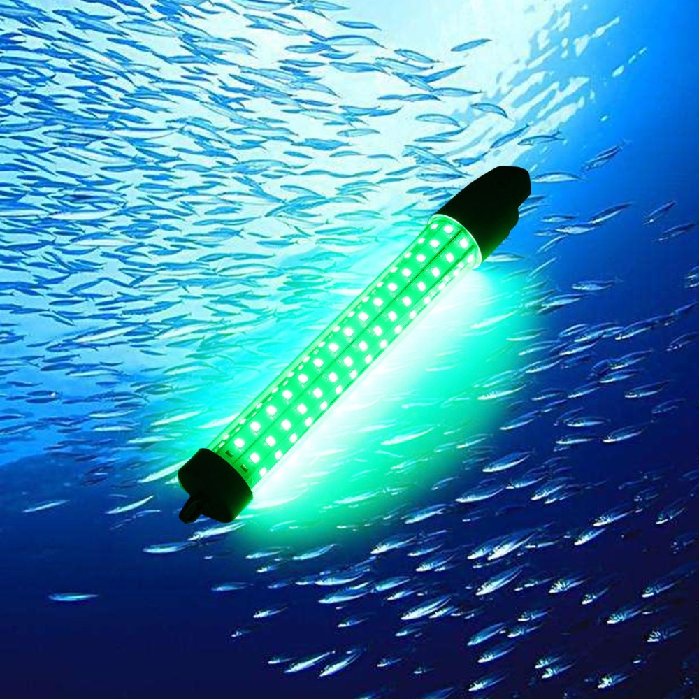 12V-24V 10W Fishing Lamp Underwater Boat Submersible Green LED Glow Lamp - Image 2