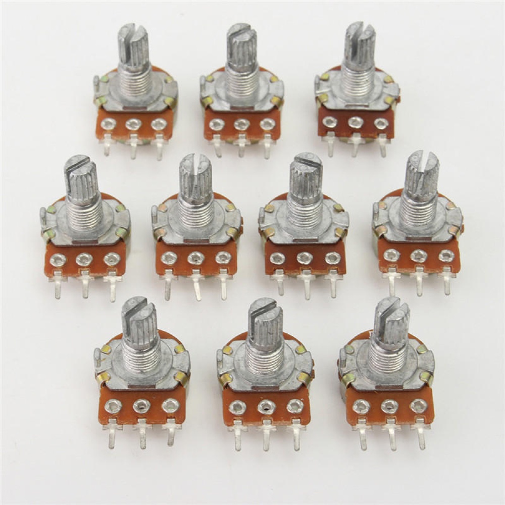 50Pcs WH148 B100K Linear Potentiometer 15mm Shaft With Nuts And Washers Hot - Image 2