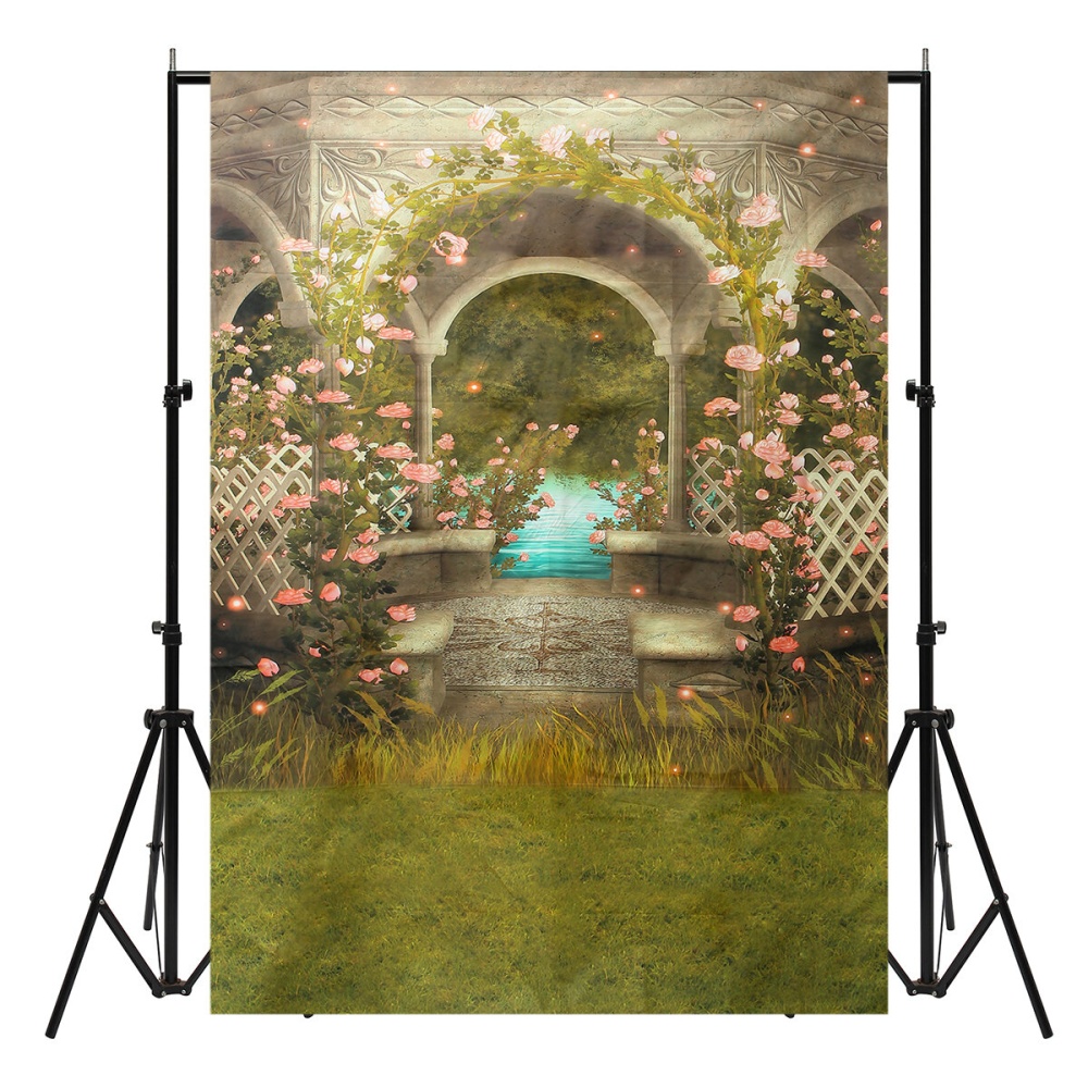 5x7ft 7x5ft Fairy Tale Winter Spring Sky Castle Photography Backdrop Studio Prop Background - 2 - Image 2