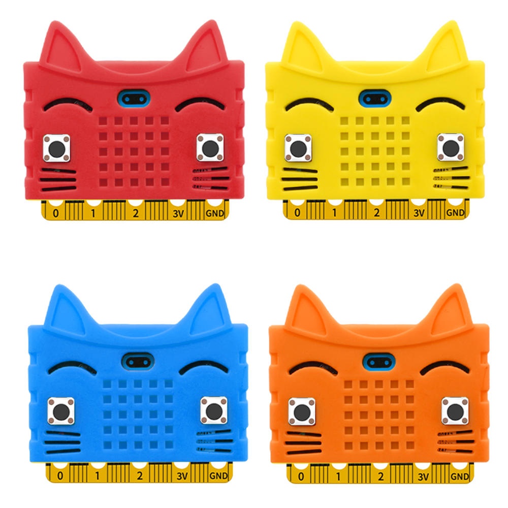 3pcs Orange Silicone Protective Enclosure Cover For Motherboard Type A Cat Model - Image 2