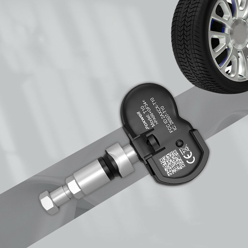 Foxwell T10 Tpms Sensor 315MHz 433MHz Tire Pressure Sensors Activated Program Clone-able Temperature Sensor Universal Programmer
