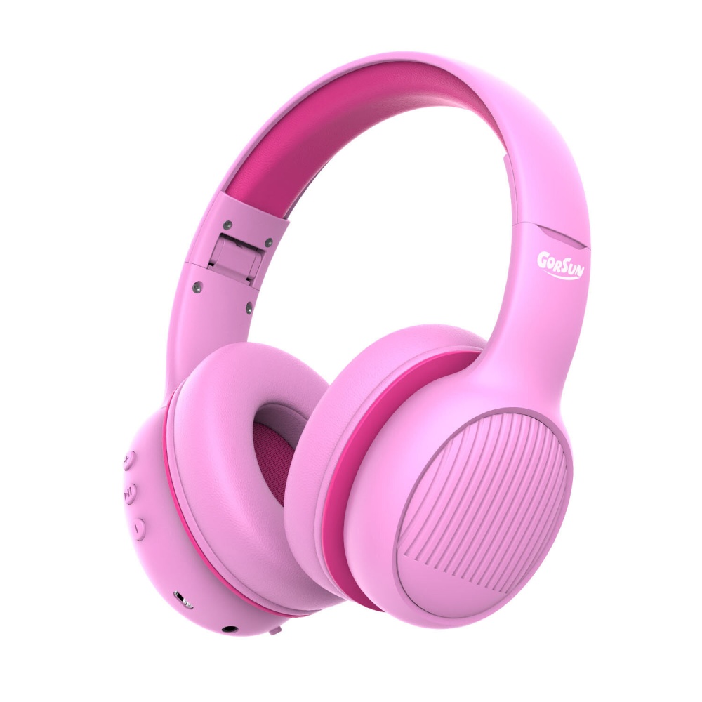 Bakeey E66 bluetooth 5.0 Kids Headphones Stereo Sound 85/94dB Volume Limited Foldable Headsets with Microphone - Pink - Image 2