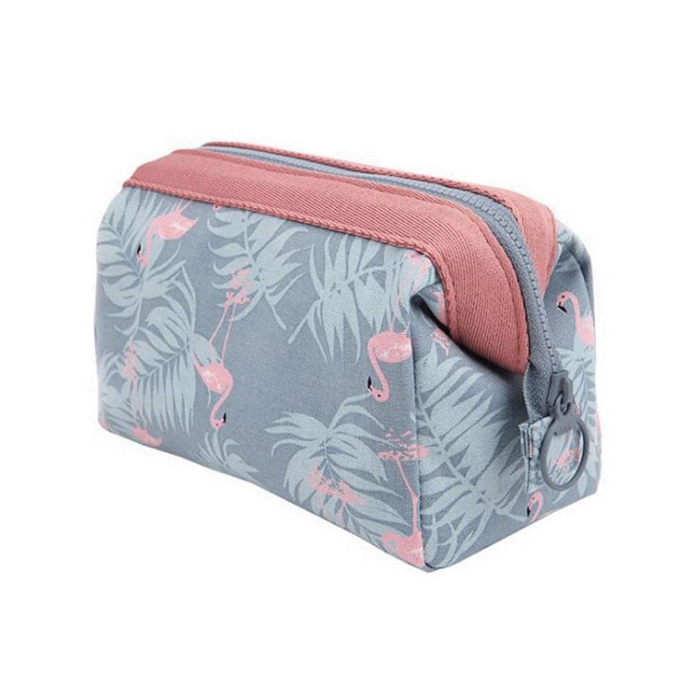 New Women Portable Cute Multifunction Beauty Flamingo Cosmetic Bag Travel Organizer Case Makeup Make up Wash Pouch Toiletry Bag - #01 - Image 2