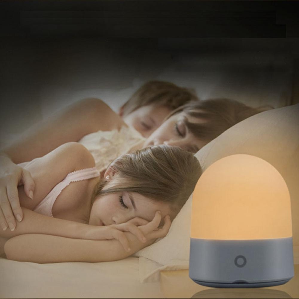 Portable 3W USB Rechargeable Touch Sensor LED Night Light Dimmable RGBWW Bedside Camping Lamp - Image 2