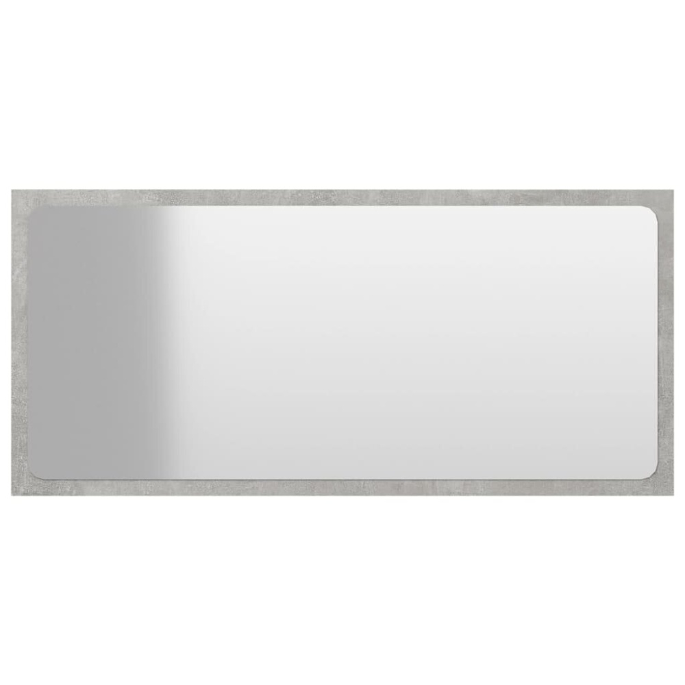 Bathroom Mirror Concrete Gray 31.5"x0.6"x14.6" Chipboard - Image 2