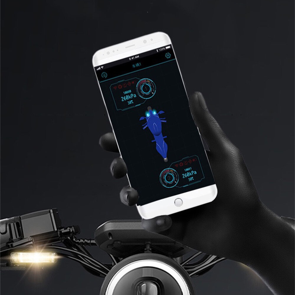 bluetooth APP Tire Pressure Monitor Motorcycle Wireless High Precision Motor Tire Pressure Sensor for Electric Vehicles - Image 2