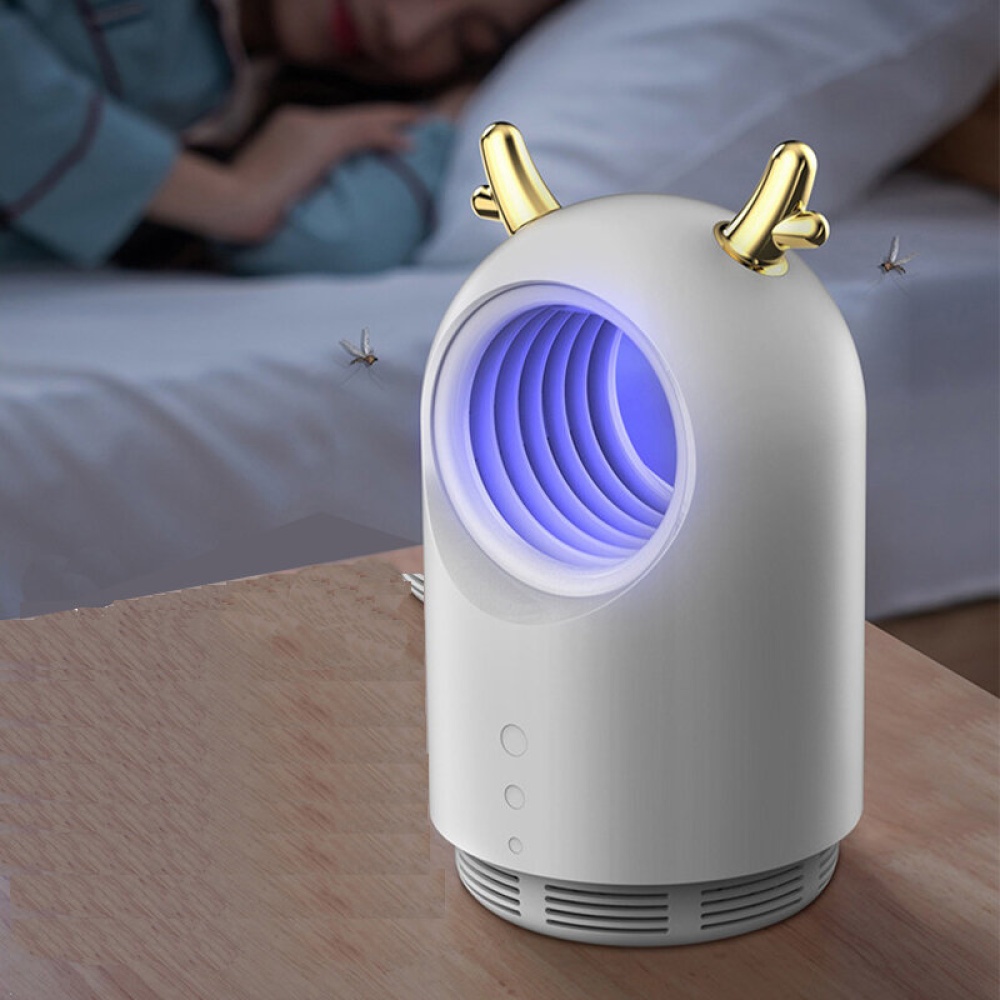 Mosquito Killer Ultraviolet Lamp UV USB Electric No Noise No Radiation Insect Killer Flies Trap Lamp Anti Mosquito Lamp Home - White