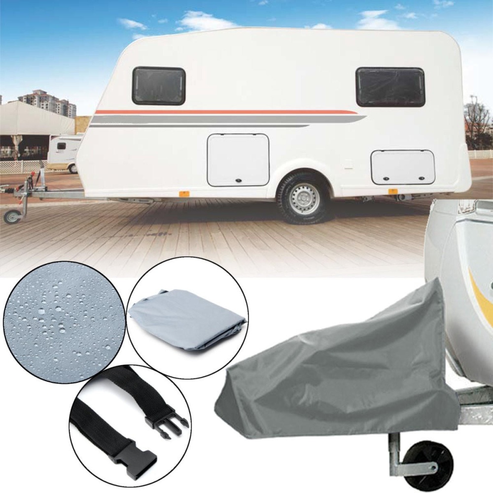 Universal Caravan Hitch Cover Grey Trailer Tow Ball Coupling Lock Cover - Image 2