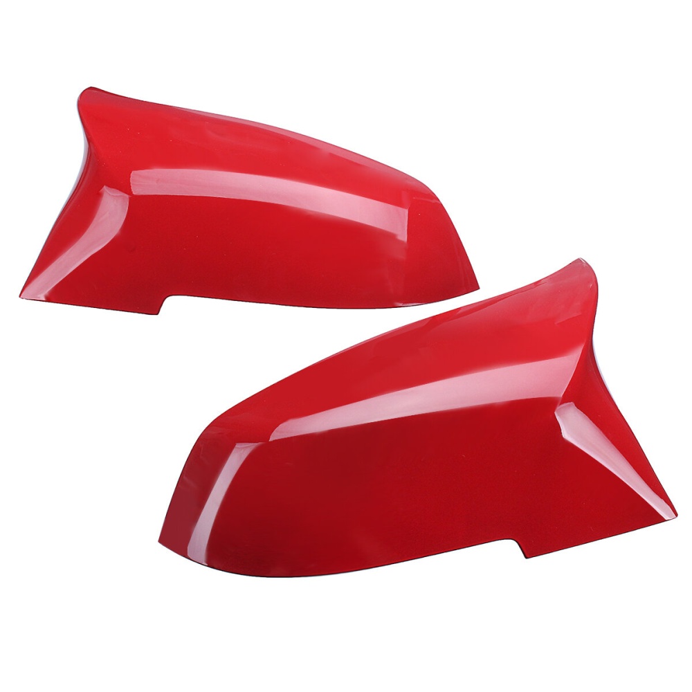 1Pair Red ABS Rearview Mirror Cover For BMW 1/2/3/4/X/ M Series F20 F21 F22 F23 - Image 2