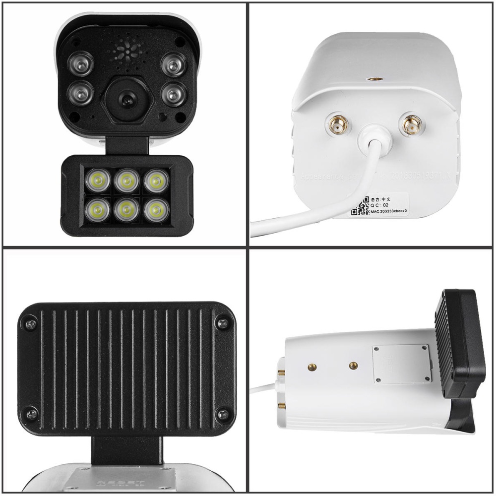 10 LEDS 300W WiFi Wireless Security IP Camera Monitor Full Color Night Vision - US Plug - Image 2