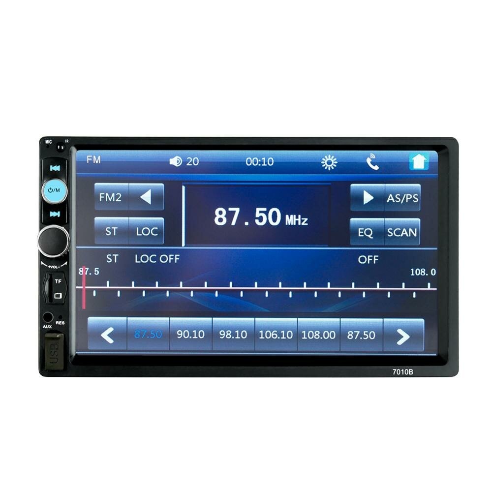 Upgraded 7010B 7 Inch Car MP5 Player bluetooth Stereo Radio IPS Full View HD Touch Screen Support DSP FM USB AUX - A - Image 2