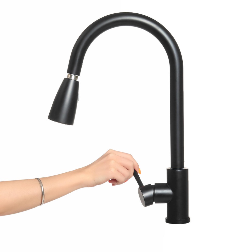 360 º Rotation And Two Kinds Of Water Flow Optional Stretchable Kitchen Faucet Tap Water - Image 2