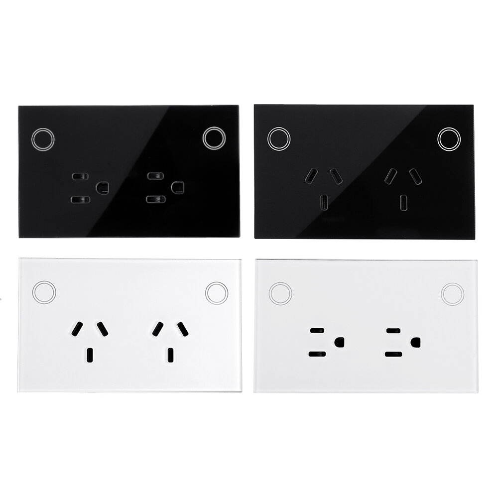 MAKEGOOD AU/US Plug WIFI Smart Socket 10A 110-240V Phone Timing Current Monitoring Voice Control Support Amazon Alexa/Google Assistant - White AU Plu