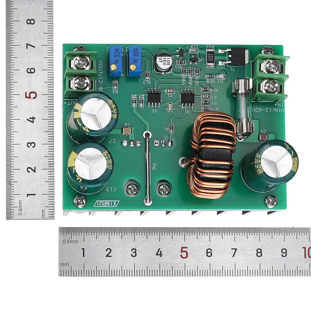 DC 600W 10-60V to 12-80V Boost Converter Step Up Module Power Supply - Image 2