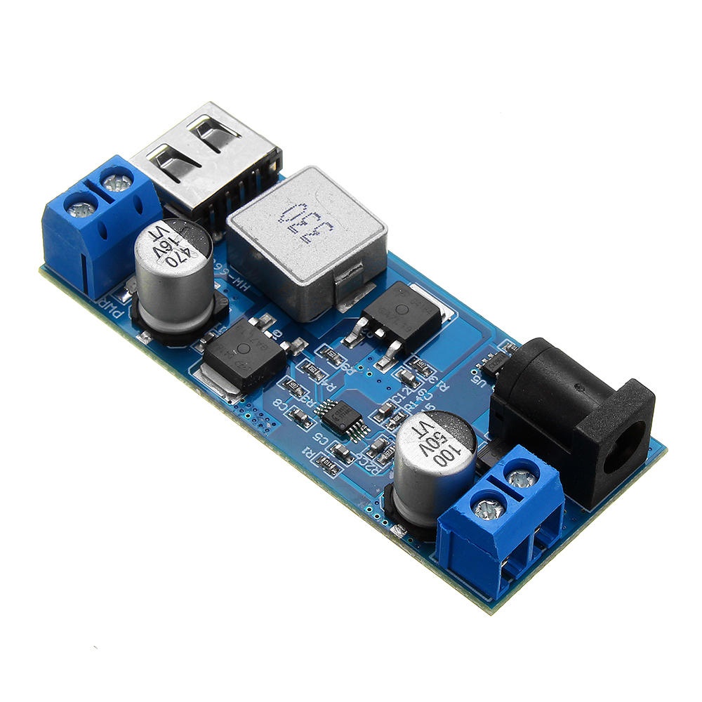 3pcs LM2596S DC-DC 24V/12V To 5V 5A Step Down Power Supply Buck Converter Adjustable USB Step-down Charging Module - Image 2