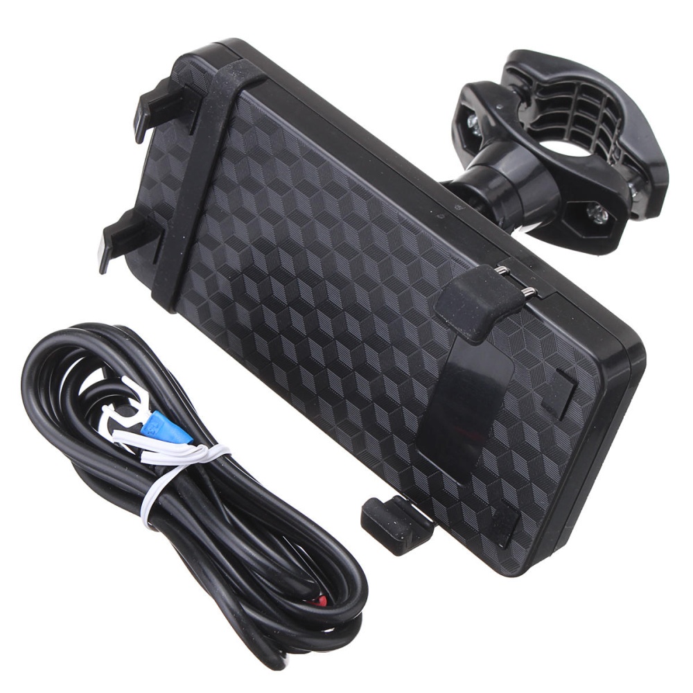 Universal Motorcycle USB Charging Mount GPS Phone Cradle Stand Holder Bracket - Image 2