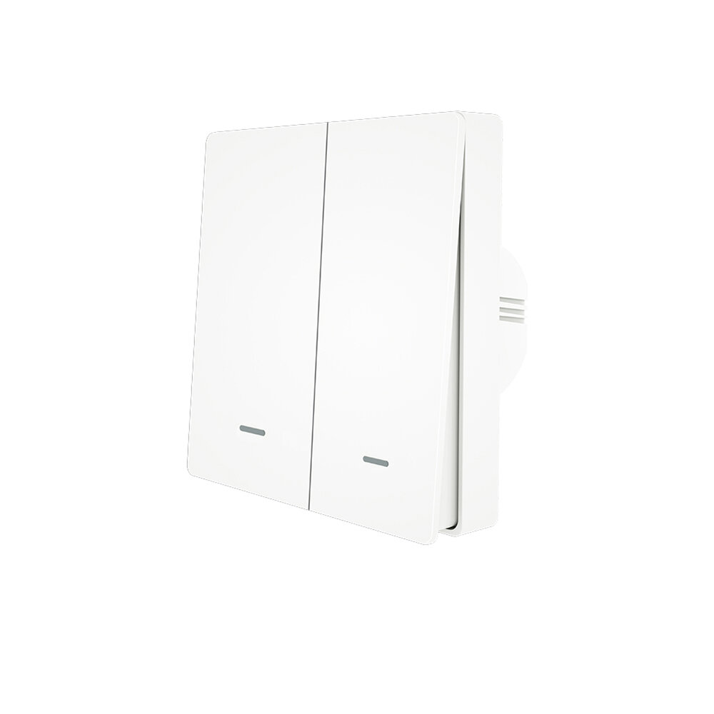 MoesHouse 2 Gang WiFi Smart Push Button Switch + 2 Gang RF433 Wall Panel Transmitter Smart Life Tuya App Remote Control Works with Alexa Google Home - Image 2