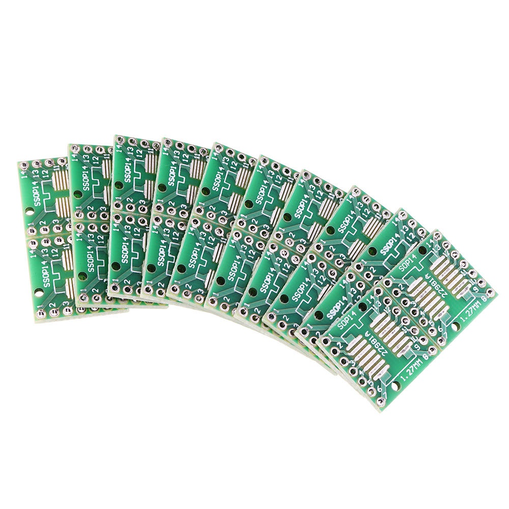 60pcs SOP14 SSOP14 TSSOP14 To DIP14 Pinboard SMD To DIP Adapter 0.65mm/1.27mm To 2.54mm DIP Pin Pitch PCB Board - Image 2