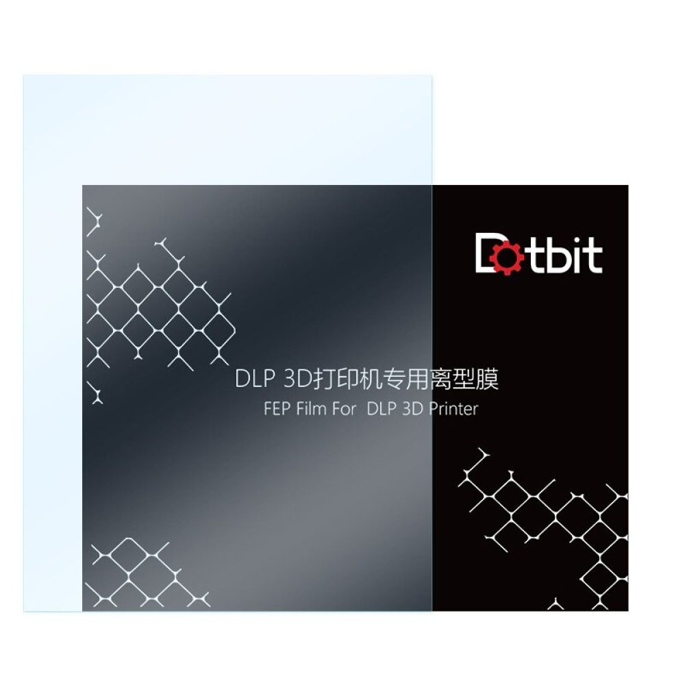 Dotbit 1/5/10pcs 280x200mm SLA DLP FEP Film 0.1-0.15mm Thickness Photosensitive Resin Release Film For Light Curing 3D Printer - 1pcs