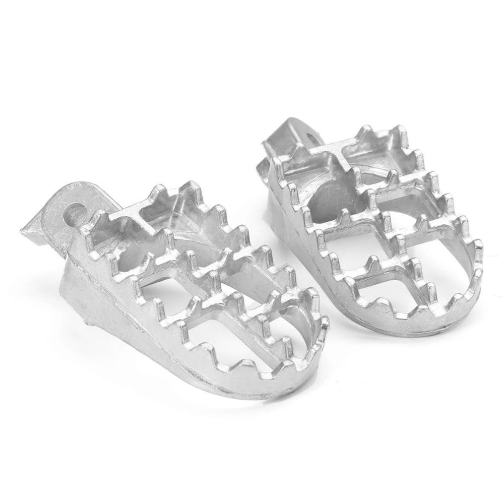 Aluminum Foot Pegs For Yamaha Motocross PW50 PW80 TTR90 TW200 Pit Dirt Bike - Image 2