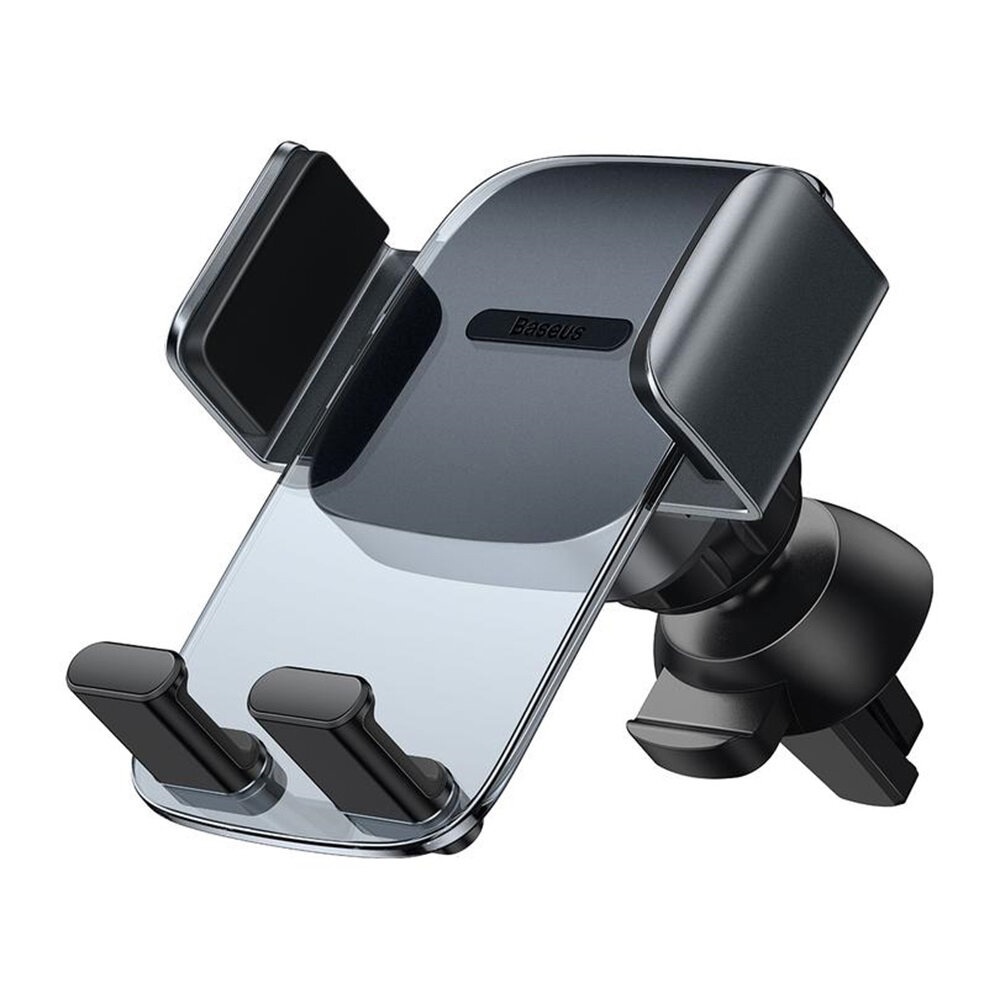 Baseus Car Phone Holder Stand Air Vent Mount for 4.7-6.7 Inch iPhone Samsung Xiaomi Mobile Phone - Silver