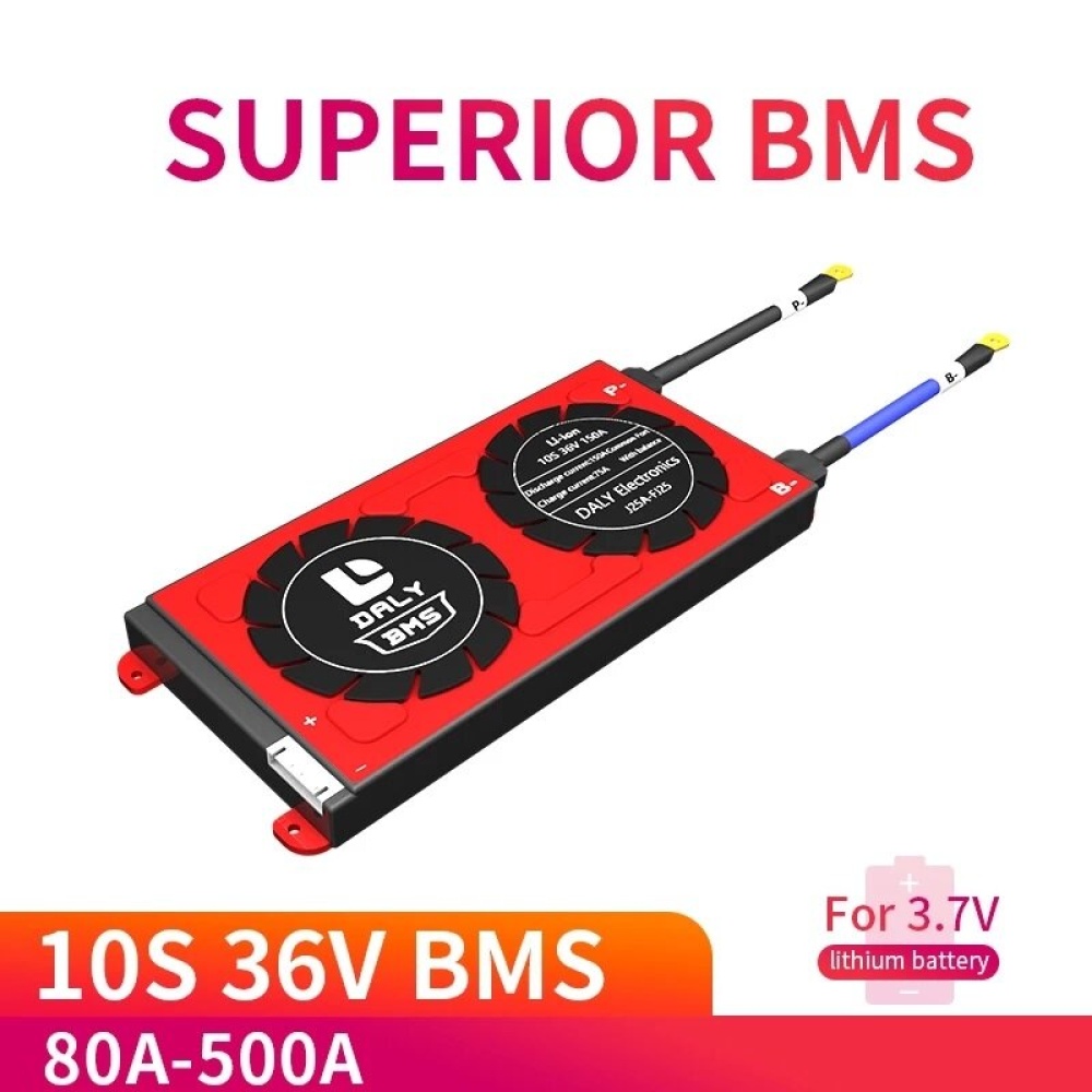 DALY BMS 10S 36V 80A 100A 200A 500A Lipo Li-ion Protection Board PCM BMS PCB Battery 3.7V Battery Management Systerm with Balance - 100A Separate Por