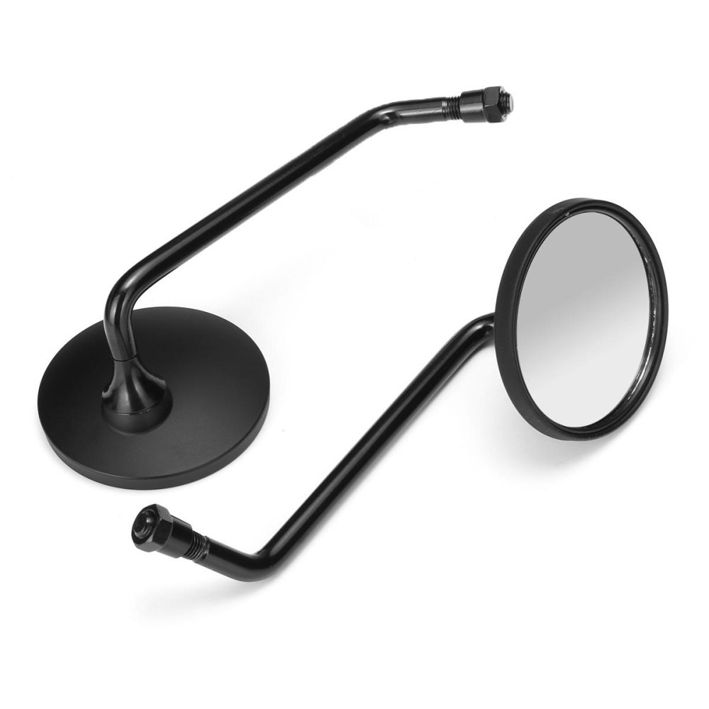 Retro Black Round Motorcycle Mirrors for Harley Davidson Sportster Ryca Motors - Image 2