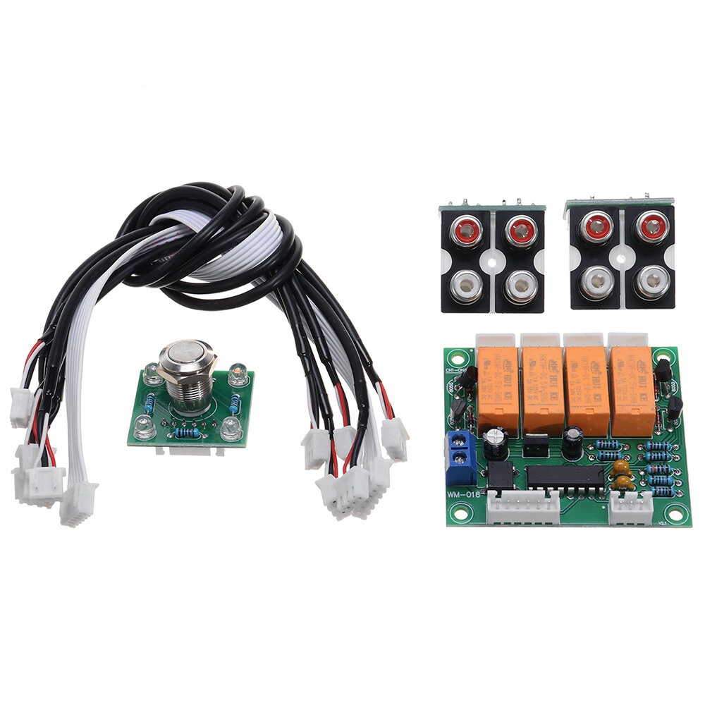 Audio Signal Input Switch Board Four-way Audio Source Switch Relay Module