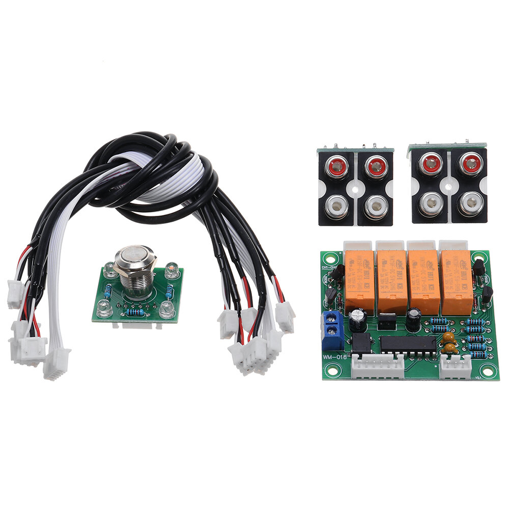 Audio Signal Input Switch Board Four-way Audio Source Switch Relay Module