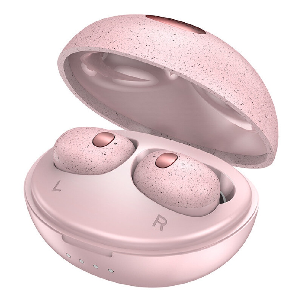 Lenovo T2S Mini TWS Wireless bluetooth Earphone Noise Reduction Sweat-proof Sports Auto Pair Hifi Sound Music Headphones - Pink - Image 2