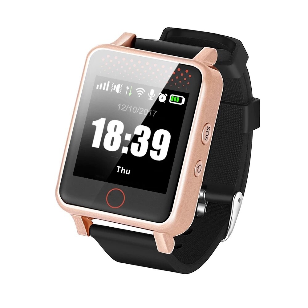 RF-V36 GPS Smart Watch GPS Tracker Phone Locator GPS+Wifi+LBS Heart Beat/Blood Pressure Detection Sport/Pill Reminder - Image 2