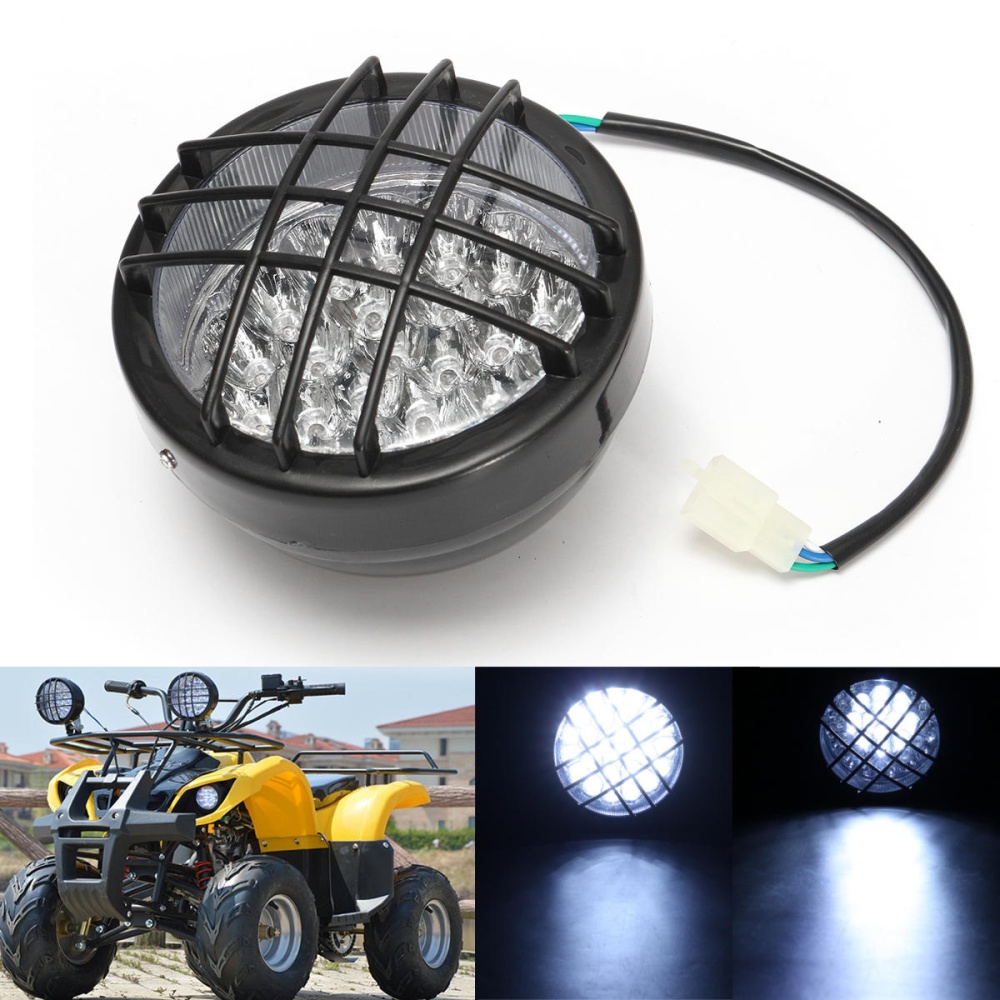 12V Front LED Headlight Lamp For ATV Quad 4 Wheeler Go Kart Roketa SunL Taotao - Image 2