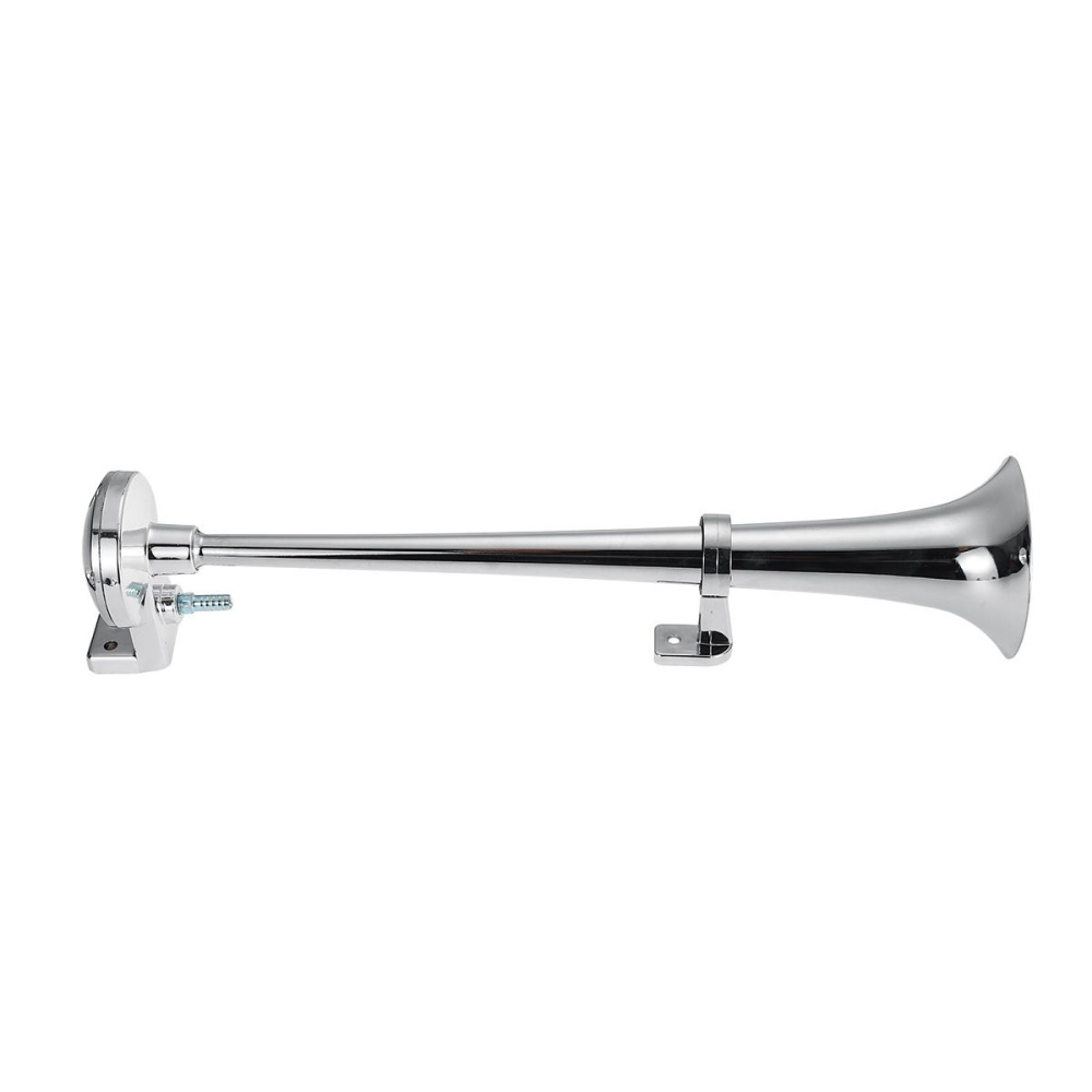 178db 12V Electric Gas Horn Super Loud Single Trumpet Metal Tube Train Horn 46*12*12cm - Image 2