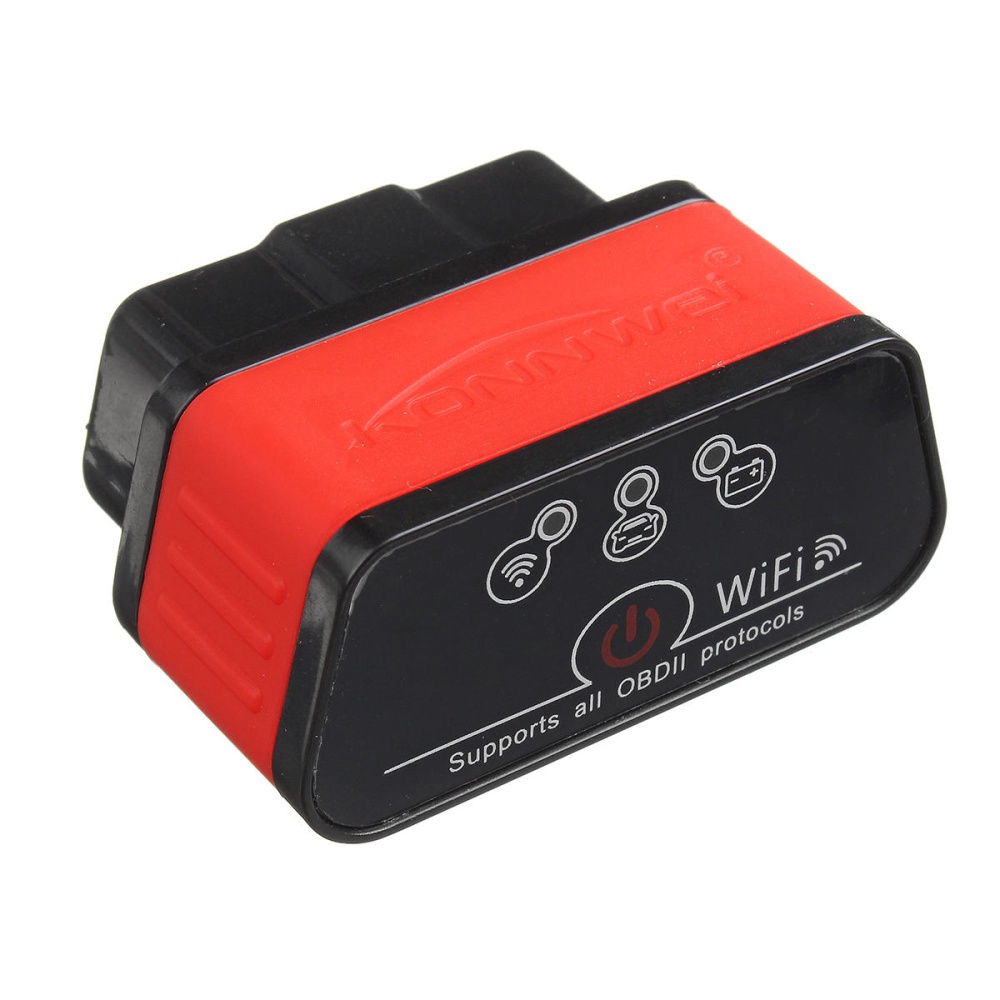 KONNWEI KW903 WIFI ELM327 OBD2 Car Scan Tool Diagnostic Scanner Engine Code Reader - Black+Orange