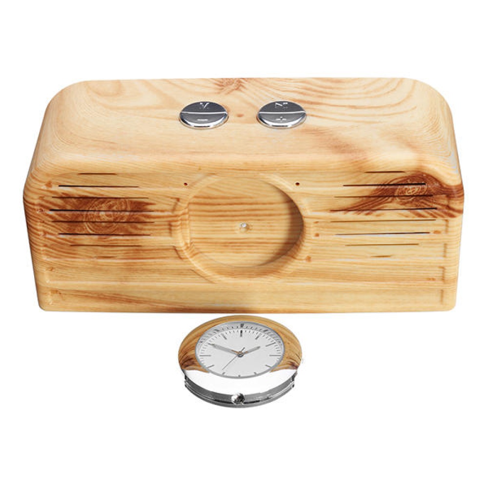 KOGI bluetooth 4.1 Wood Grain Speaker Support TF AUX Phone Call - Yellow - Image 2