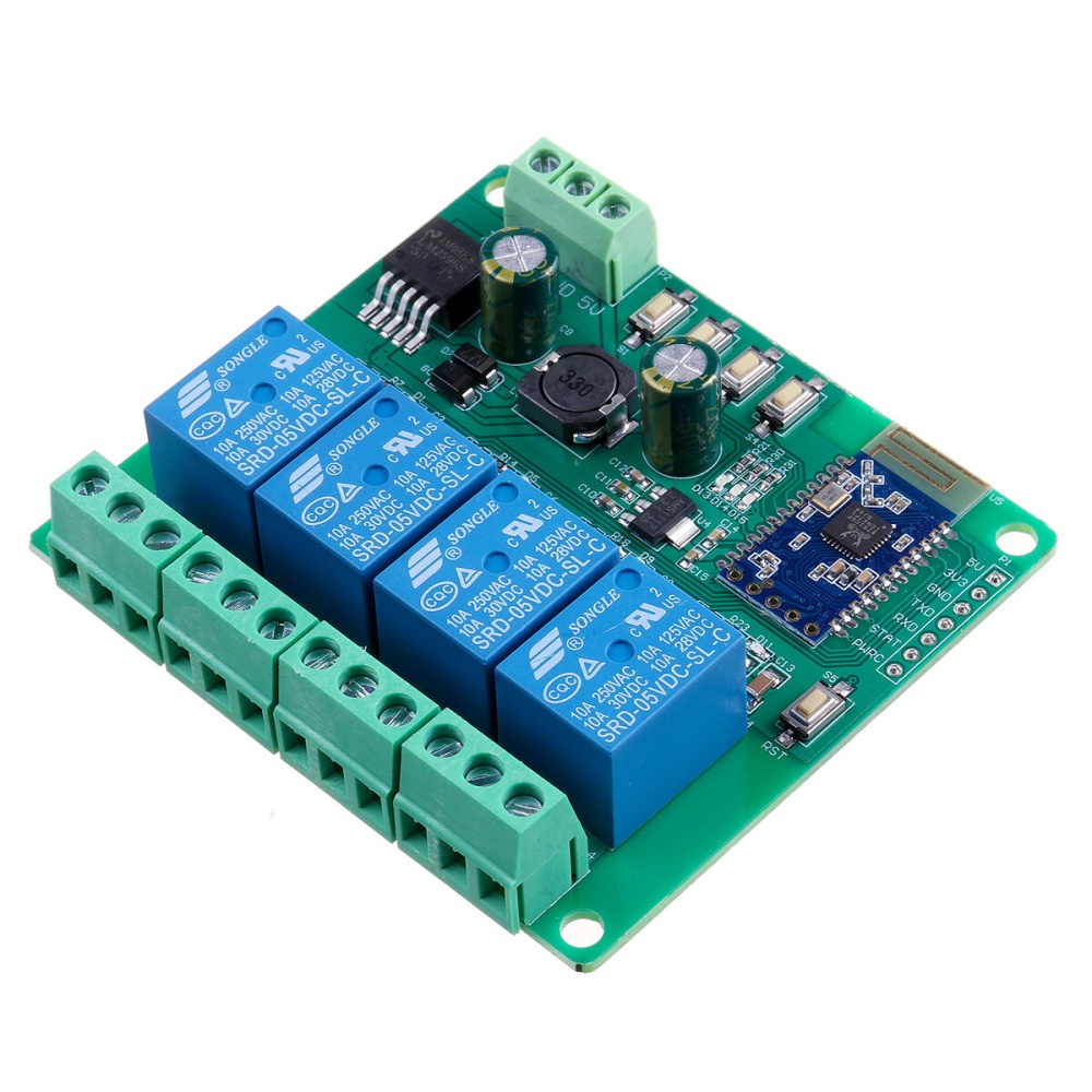 4-channel bluetooth 5.0 Relay Module Bluetooth Networking MESH Networking Mobile APP Remote Control Switch - Image 2