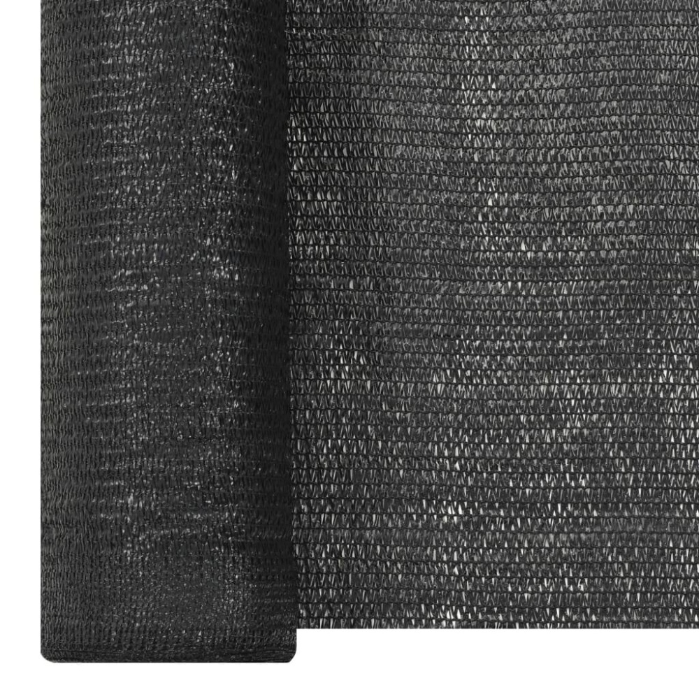 Privacy net 150 g/m² 1.2x25 m HDPE black - Image 2