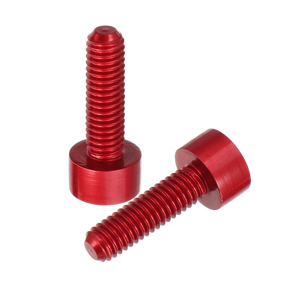 Suleve M3AH2 10pcs M3x10mm Hex Socket Cap Head Screws 7075 Aluminum Alloy Red - Image 2