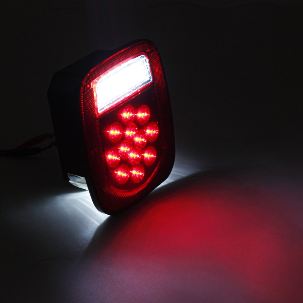 2PCS LED Tail Lights Brake Reverse Turn Signal Lamp For Jeep Wrangler TJ CJ 76-06 - Image 2