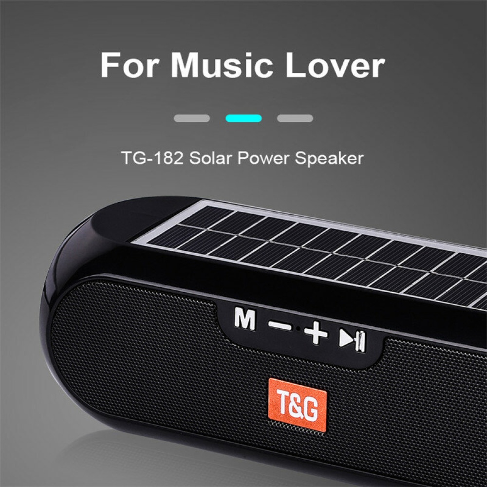 Bakeey TG182 TWS Solar Wireless bluetooth Speaker Portable Stereo Boombox Loudspeaker Outdoor Waterproof Subwoofer Speaker - Blue - Image 2