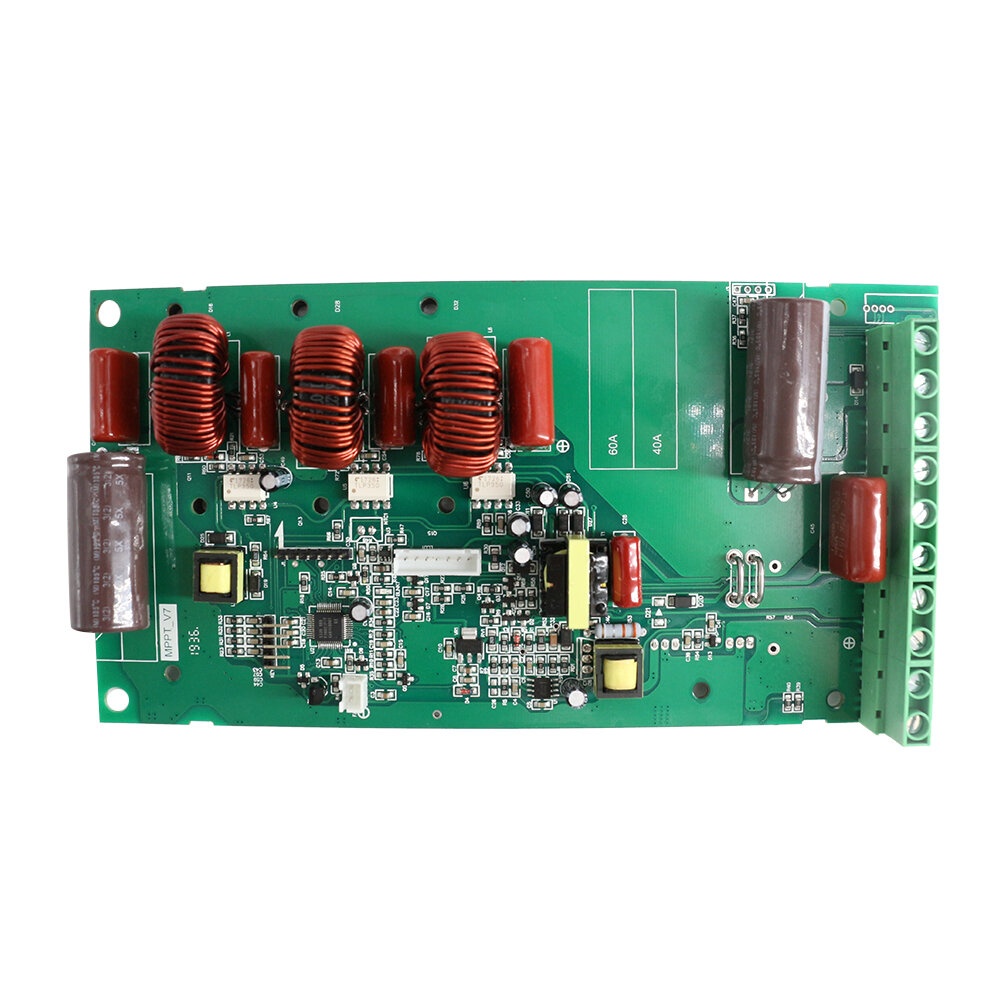 60A MPPT Solar Charge Controller Circuit Board with Fan and Backlight LCD 12V 24V 36V 48V Solar Regulator Module - Image 2