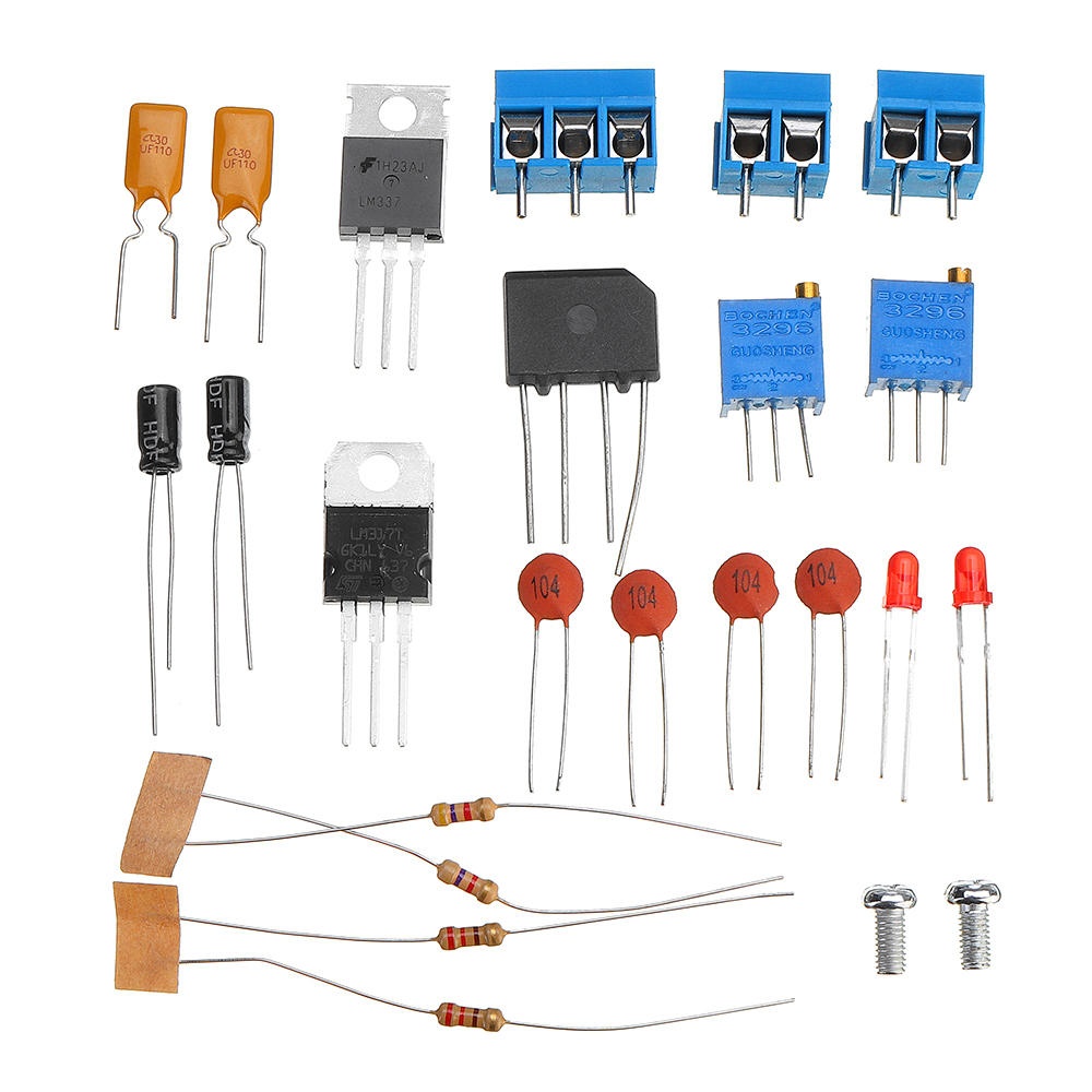 3pcs DIY LM317+LM337 Negative Dual Power Adjustable Kit Power Supply Module Board Electronic Component - Image 2