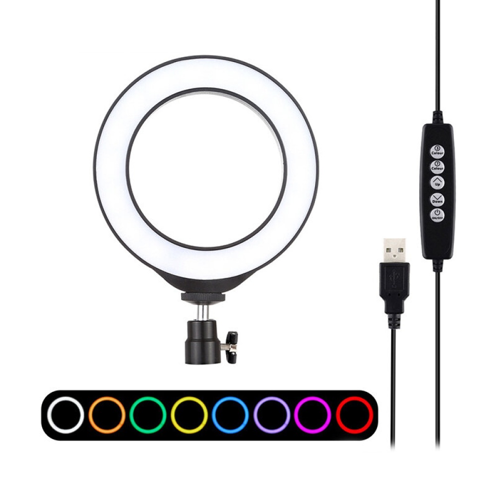 PULUZ PU431B 4.7 inch 12cm 10 Modes 8 Colors RGBW Dimmable LED Ring for Live Broadcast Vlogging Photography Video Lights - Image 2