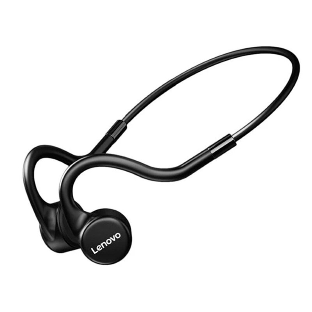 Lenovo X5 Bone Conduction bluetooth 5.0 Headphones IPX8 Waterproof Swimming Diving Wireless Earphones With Mic Built-in Storage 8G MP3 Player - Black