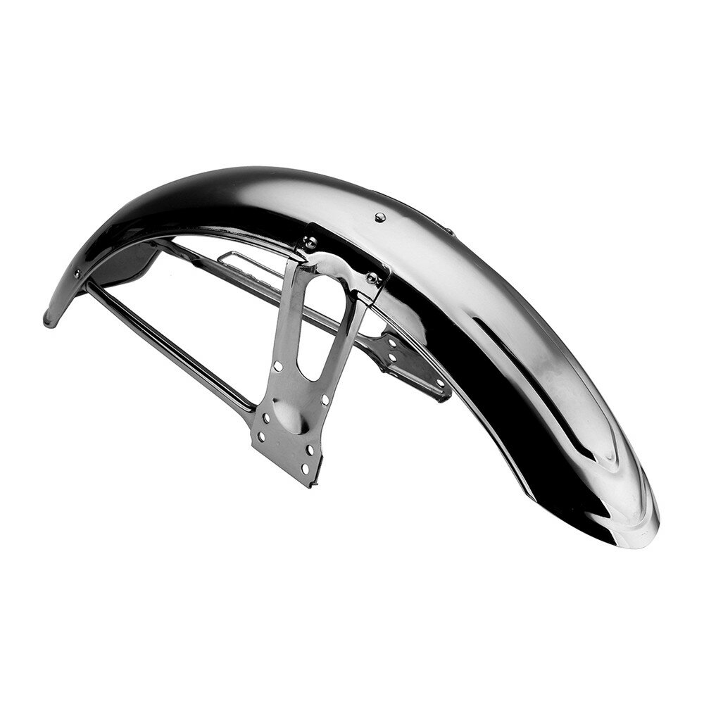Metal Matte Black Chrome Motorcycle Front Sand Splash Mudguard Fender For Honda CG125 - Black