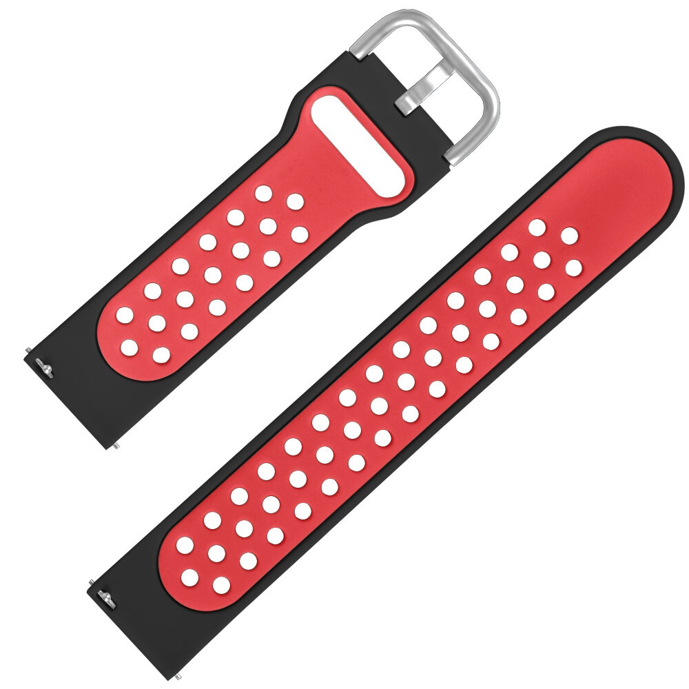 Bakeey 20mm Watch Band Silicone Dual Color for BW-HL1/Galaxy Active/Amazfit Bip Lite/Amazfit Pace Youth Smart Watch - 4 - Image 2